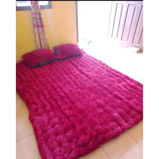 kasur cimol / kasur bulu / kasur gender free 2 bantal