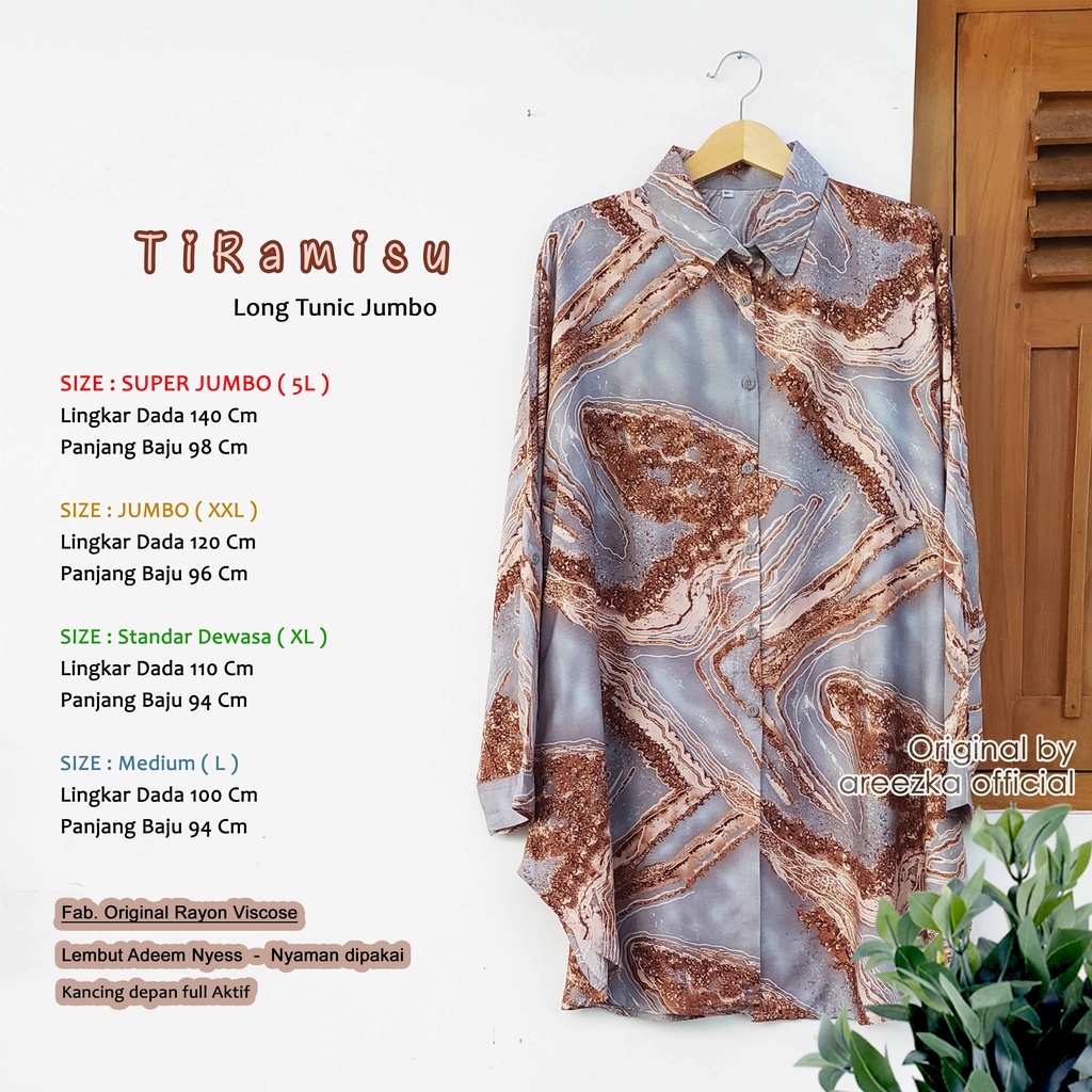 Baju Wanita Motif Tunik JUMBO Rayon L XL XXL