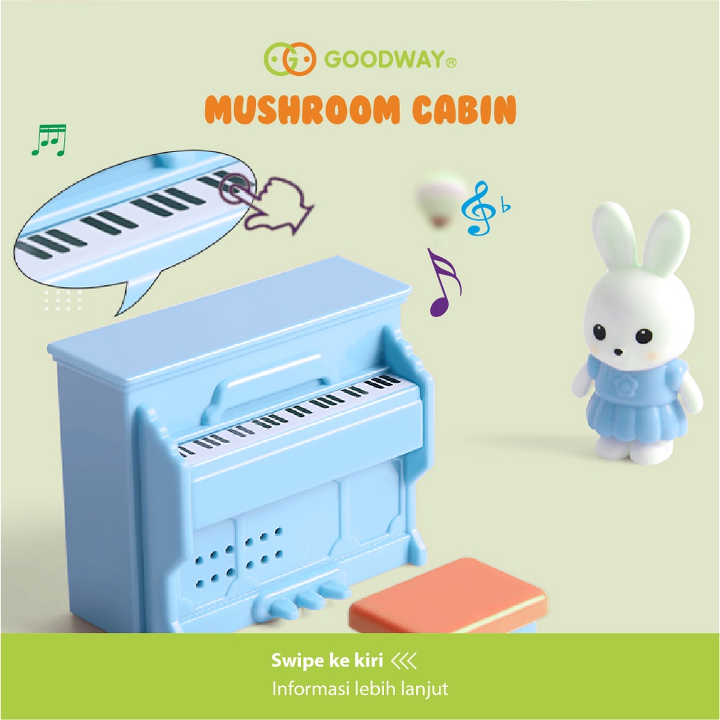 Mainan Anak Goodway Mushroom Cabin GW8722