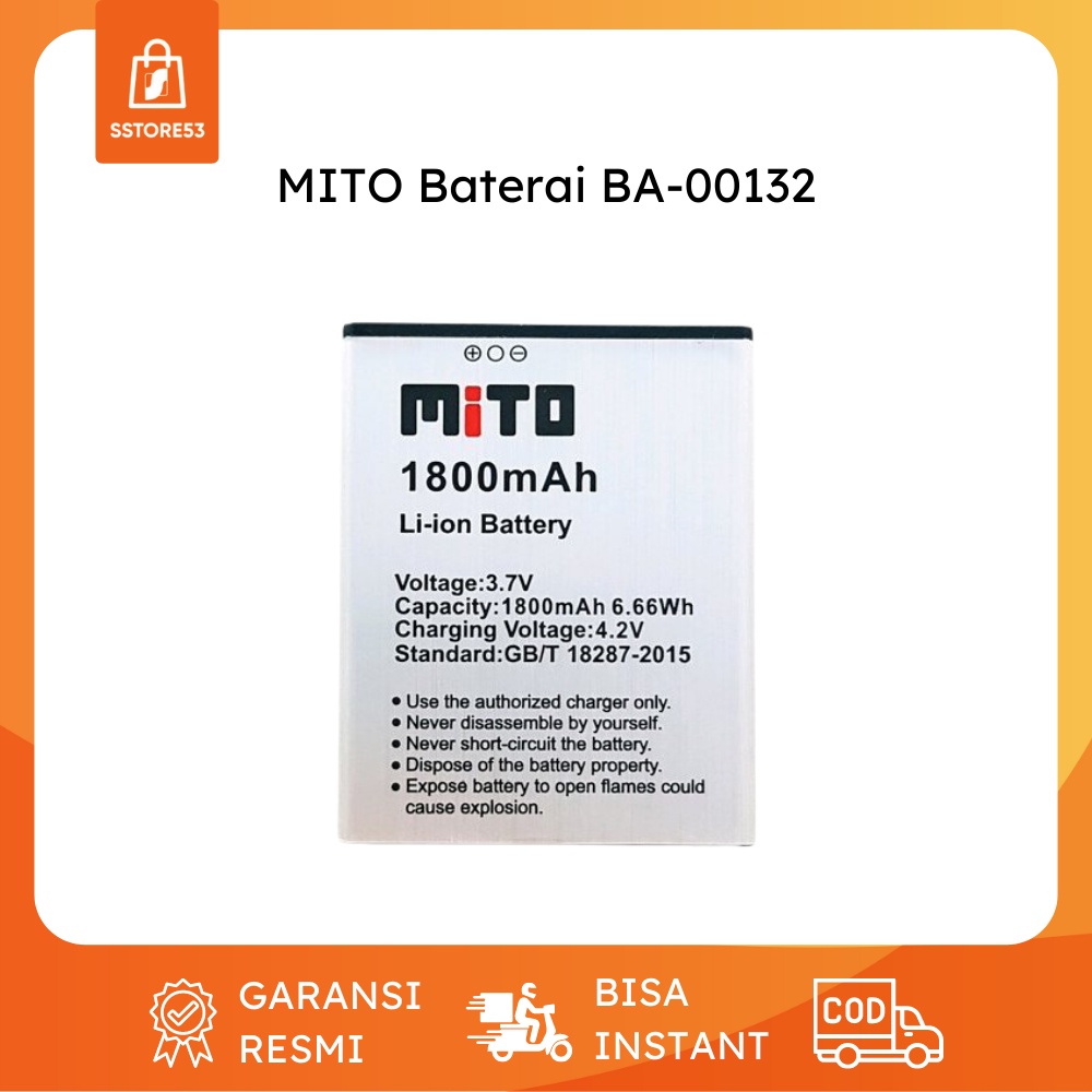 Baterai MITO BA-00132 Battery Batre Ori A990/A880 ORIGINAL 100%
