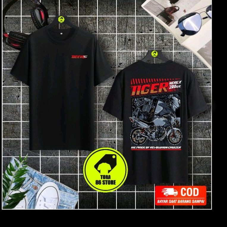 kaos herex motor tiger terbaru