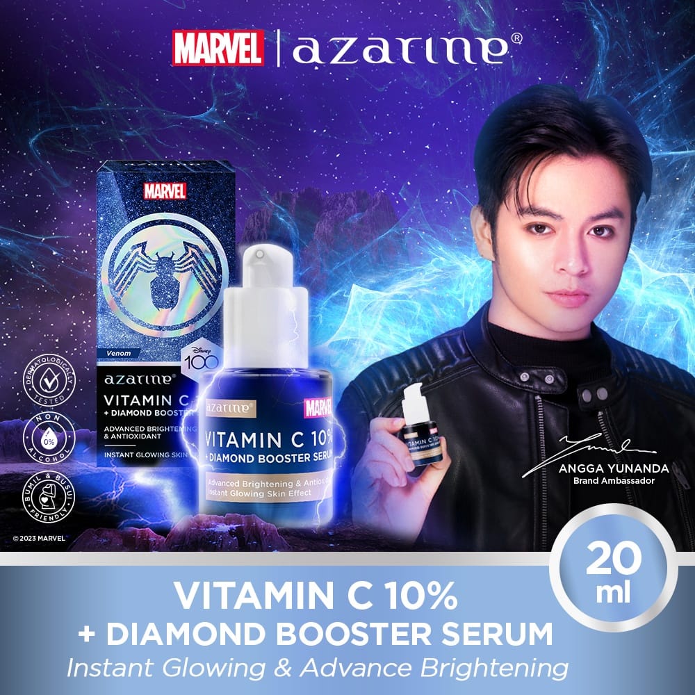 SisterBeauty - Azarine x Marvel Vitamin C 10% + Diamond Booster Serum 20ml