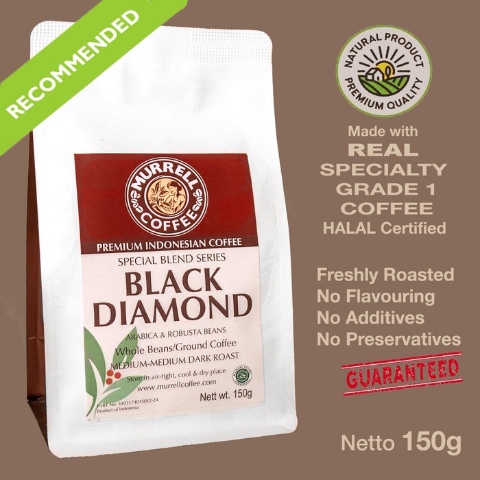 

Best Seller BLACK DIAMOND kopi specialty premium espresso blend MURRELL COFFEE - Sangat Halus