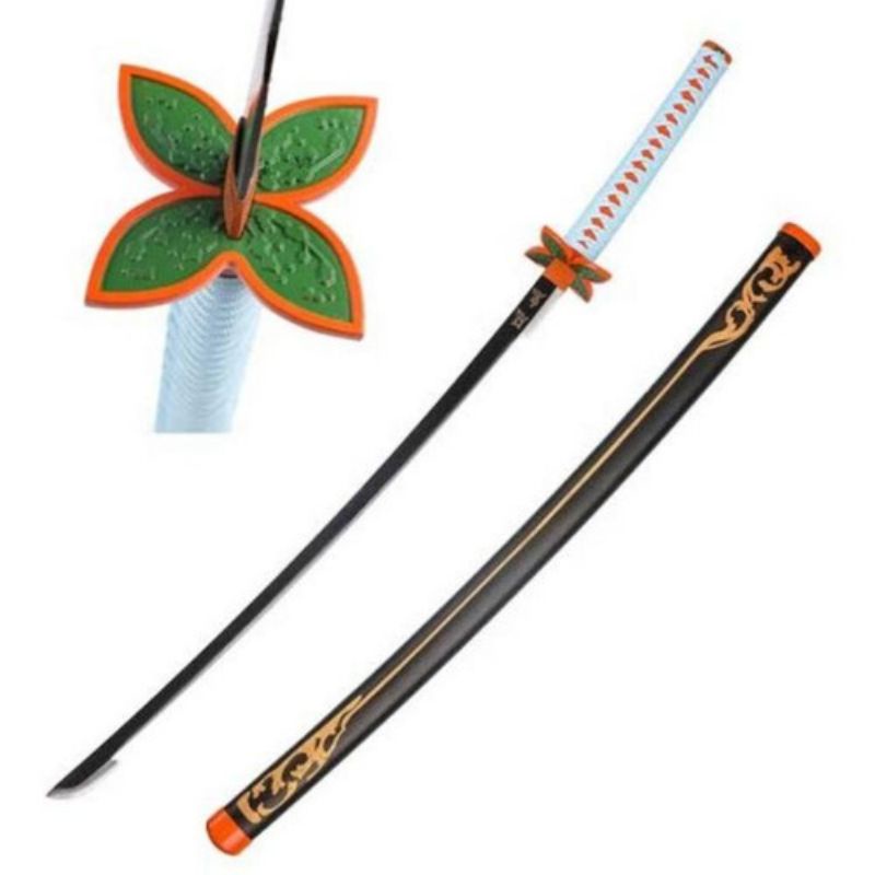 mainan katana kayu shinobu demon slayer cosplay