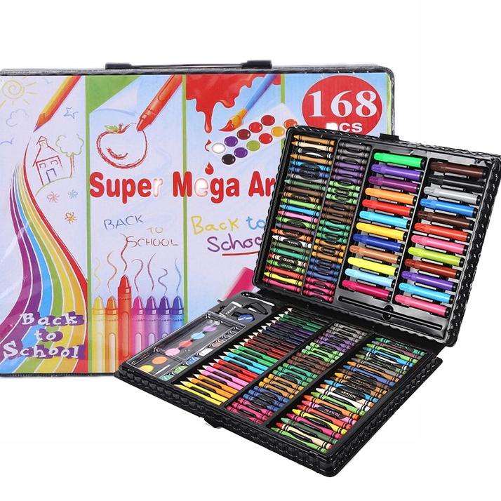 

Star WD Crayon Set 168pcs / Krayon Mewarnai Anak 168pcs / Pensil Warna Set 168pcs serbuuu !