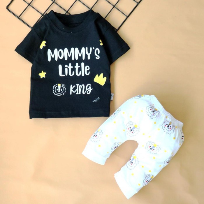 Nuna Store Motif Mommy'S Little King / Setelan Baju Bayi/Anak
