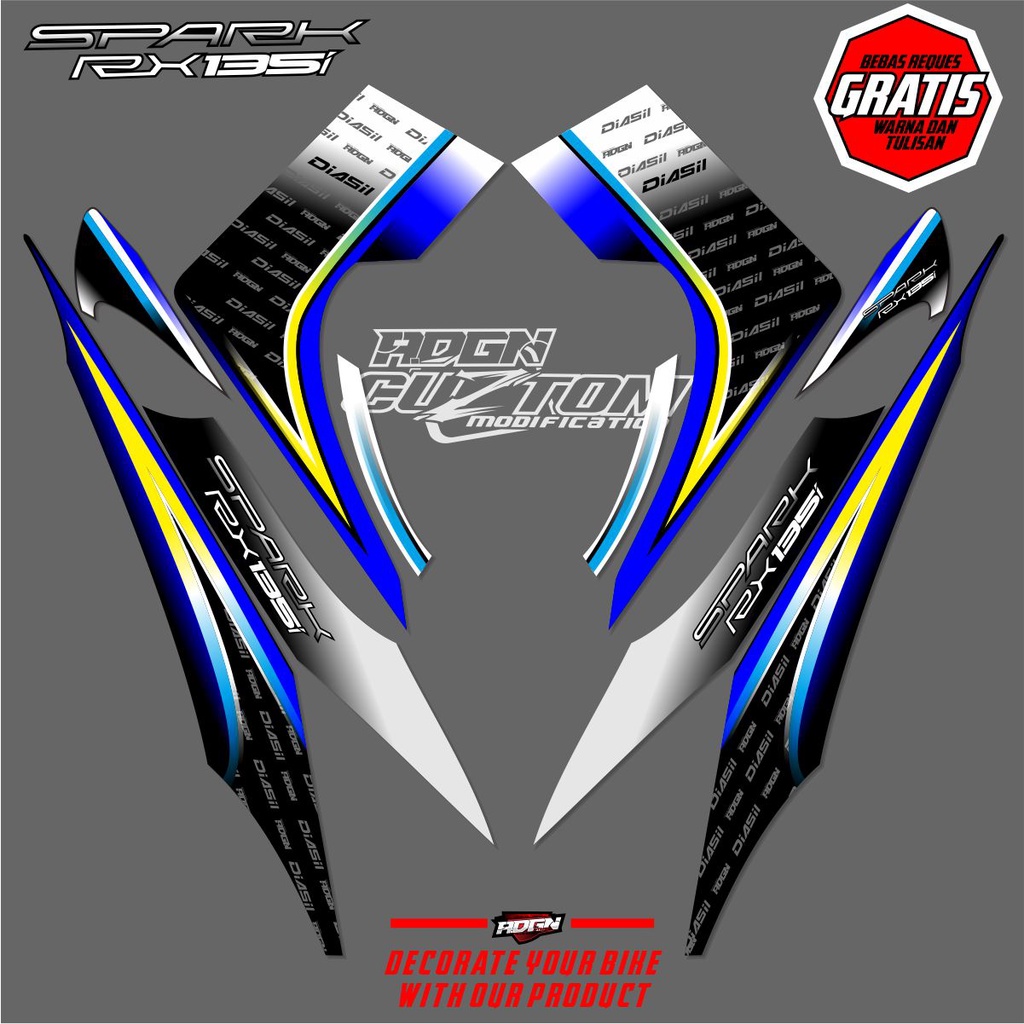 Striping Jupiter mx old custom motif spark rx135