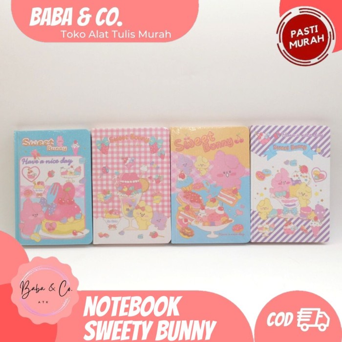 

Terlaris Note Book Lucu Imut Motif Sweet Bunny Diary Book Motif Bunny Murah Cod
