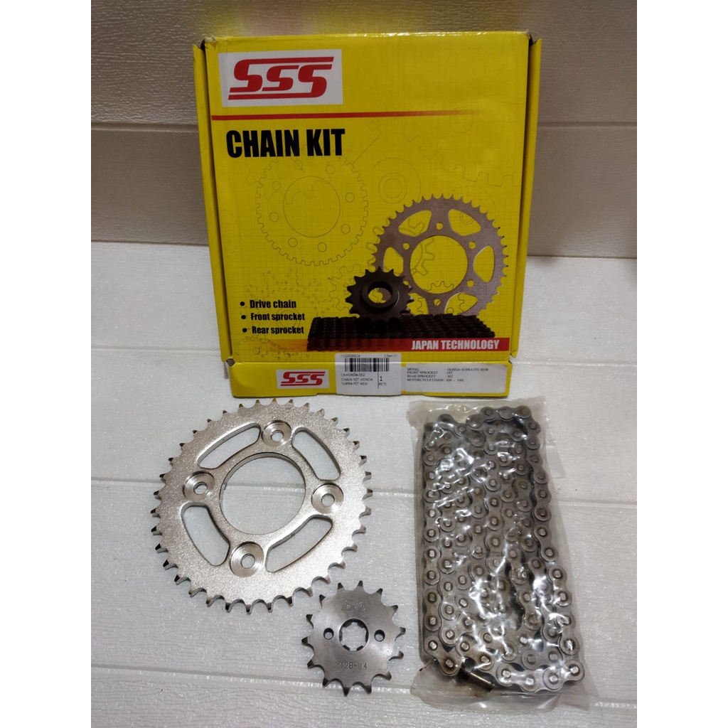 SSS Triple S Gear Paket Gear Set Lengkap Supra Fit New Revo Old Absolute Fit Fi Blade 110 Old Fi New