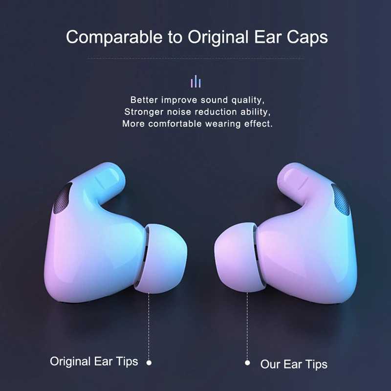 SPCR Ear Tips Silicone Replacement 3 Pair for Airpods Pro CE-3