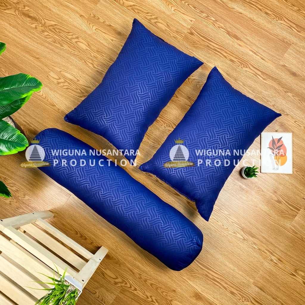 Araya - Pahe 2 Bantal &amp; 1 Guling Tidur Motif Embost