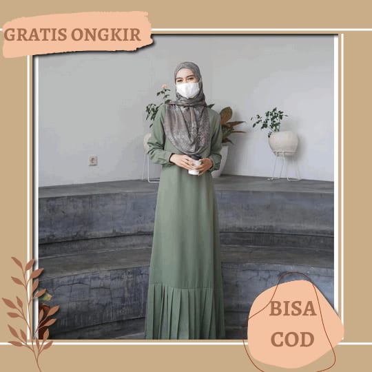 Gamis Payet Mutiara Impor Terbaru / Ansori Dress Ceruty Babydoll Aplikasi Swaroski Mutiara Tali Ping