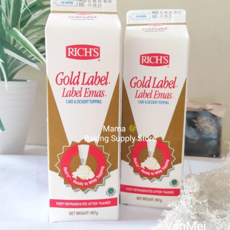 

♬ RICH'S RICH RICHS GOLD WHIPPING CREAM KRIM TOPPING ➽
