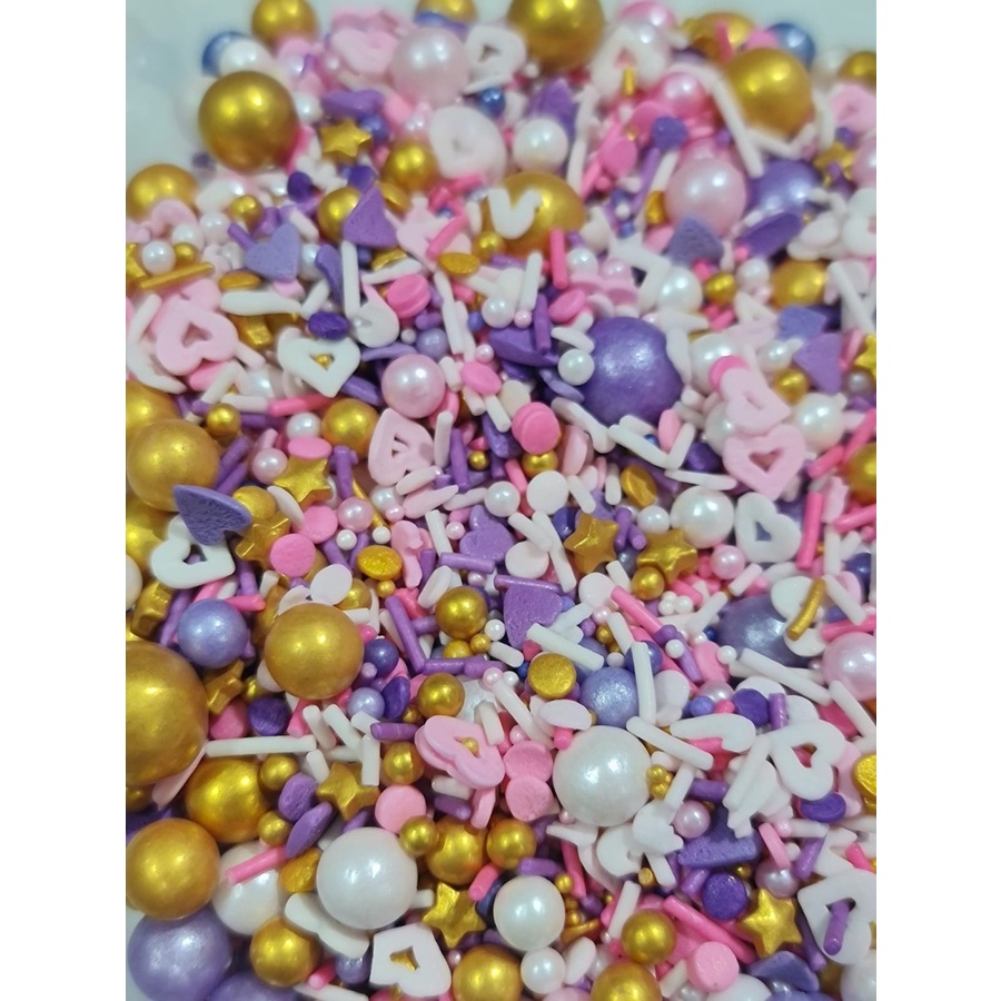 

Sprinkle Kode Rapunzel Penghias Kue 100 Gram