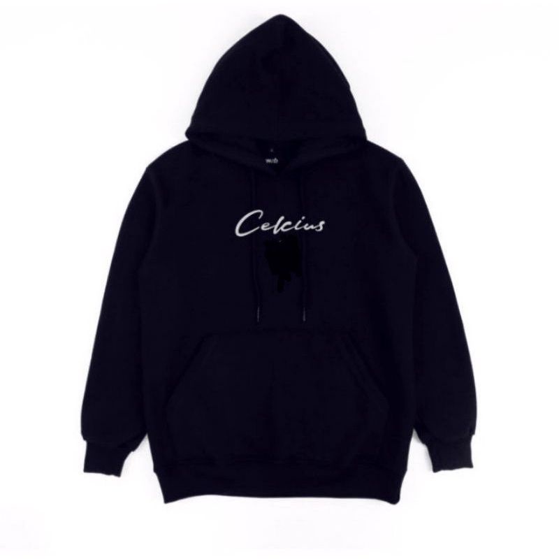 hoodie pria celcius hitam / jaket pria