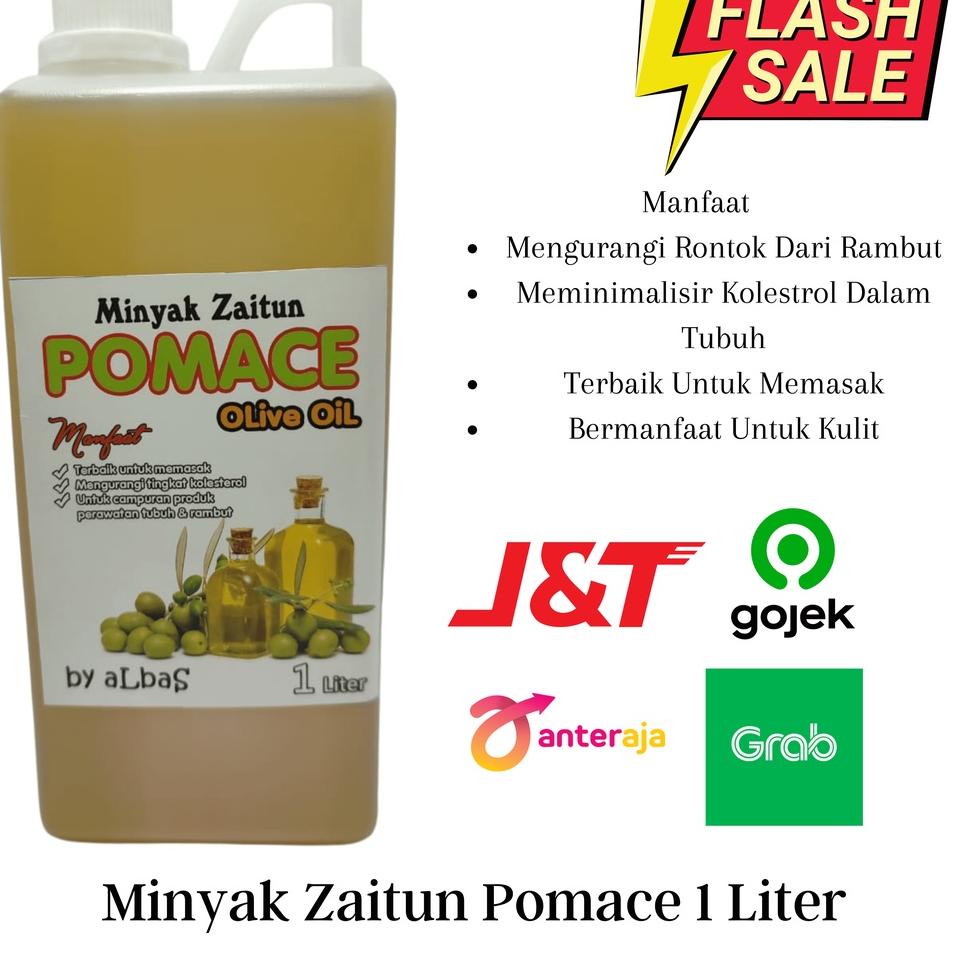 

➺ Pomace Olive Oil / Minyak Zaitun Pomace 1 Liter Terbaik memasak menumis menggoreng aLBaS ☚