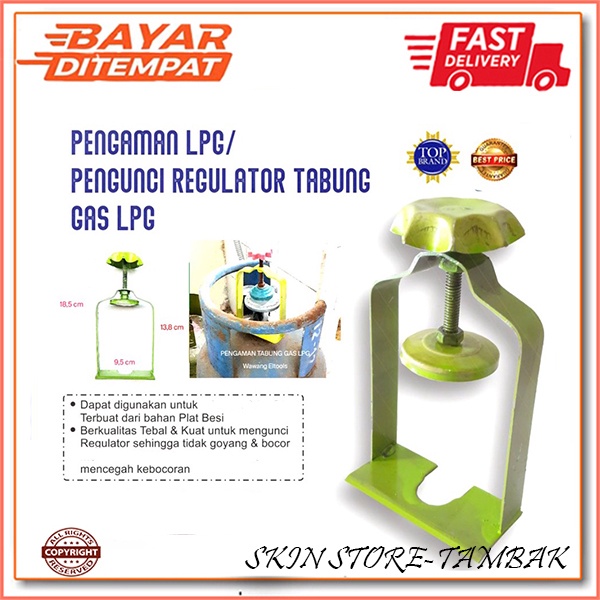 Pengaman Regulator Kompor Gas LPG Safety Lock Gas ALAT PENGAMAN PENGUNCI REGULATOR GAS