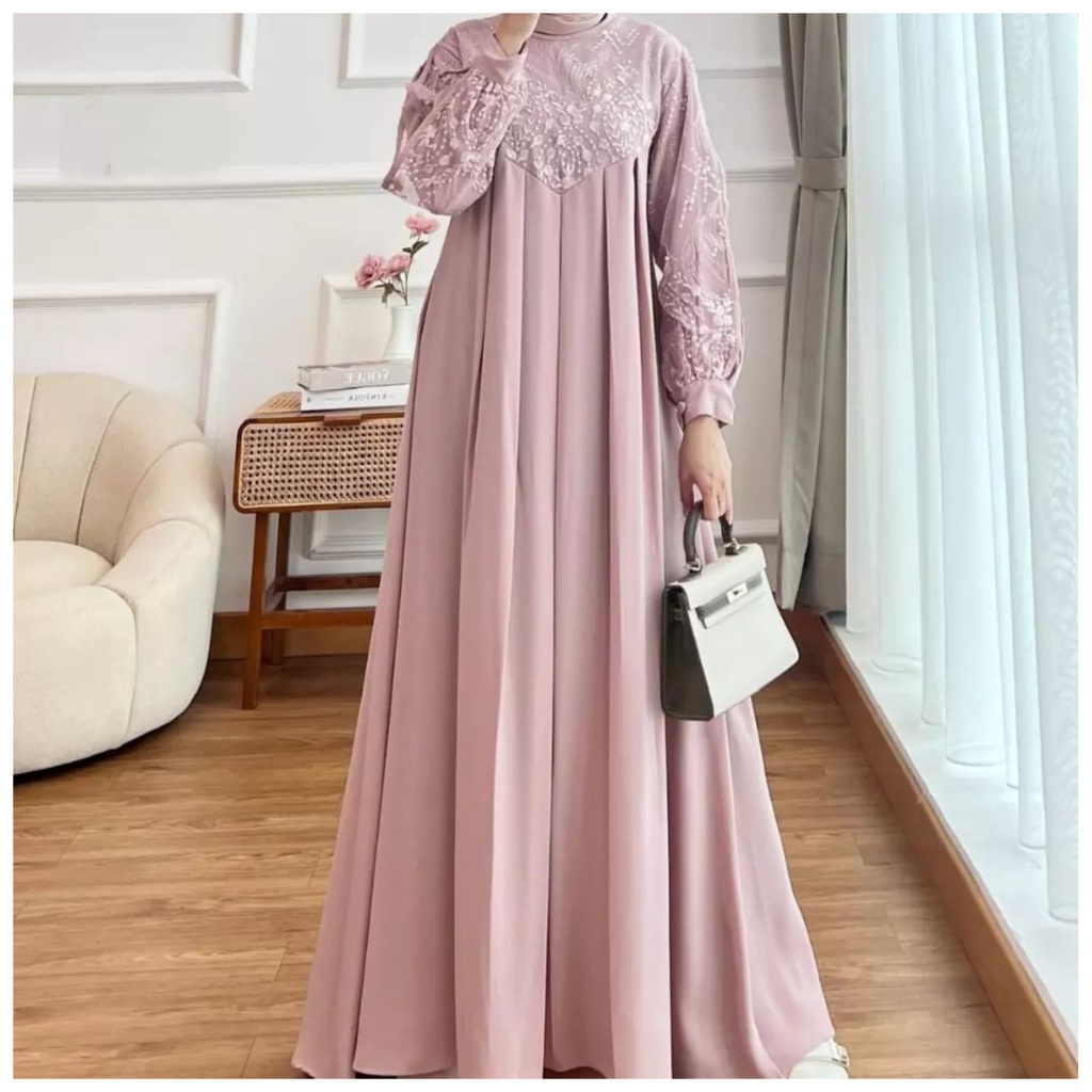 serena lace gamis kondangan / serena lace gamis / gamis pesta simple / gamis kondangan wanita modren / gamis pesta simple terbaru / gamis kondangan terbaru 2021 brukat / dress kondangan muslim / gamis kondangan wanita busui / brukat dress party dress / dr