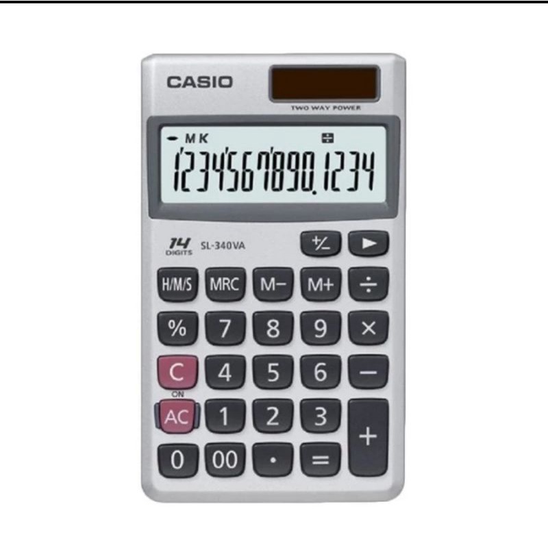 

CASIO KALKULATOR SL 340 VA PRACTICAL METAL