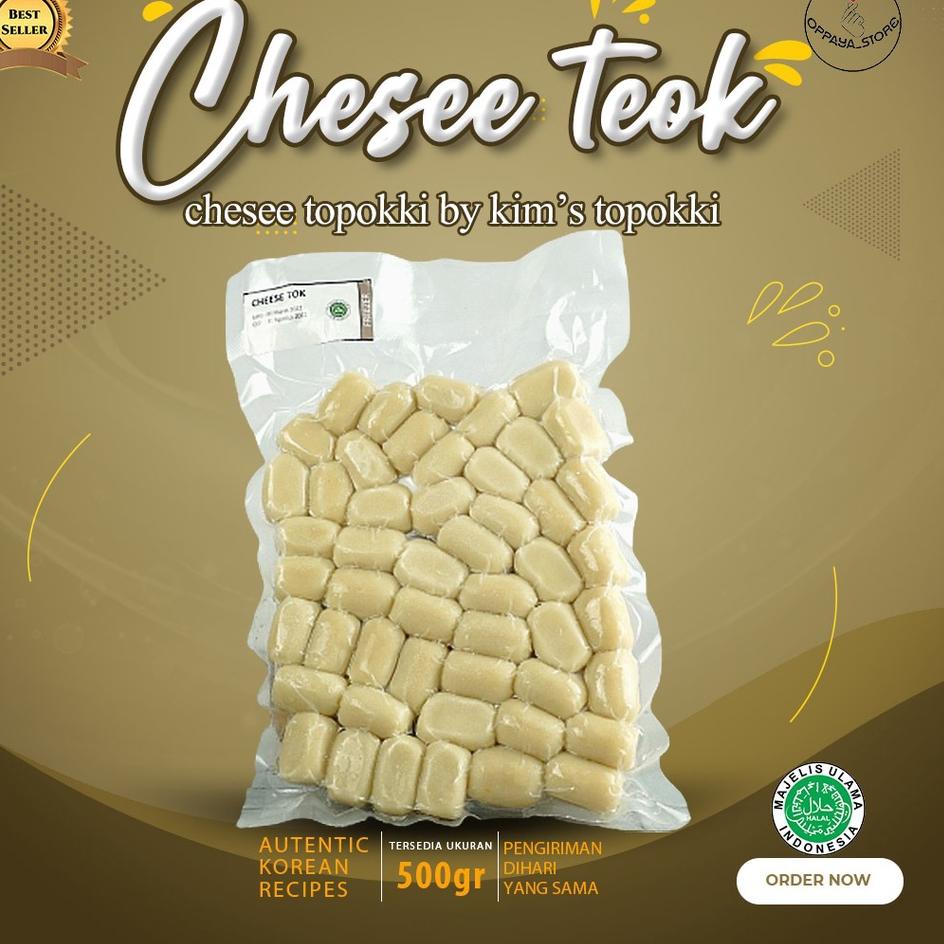 

❃ Cheese Tok Kims's Topokki Ricecake 500 Gram Keju Tok + Saus 100 Gram ➷