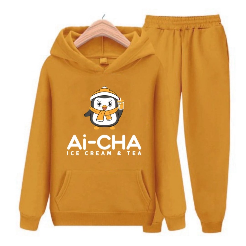 Setelan Anak AICHA Sweater Hoodie Size S, M , XL, XXL