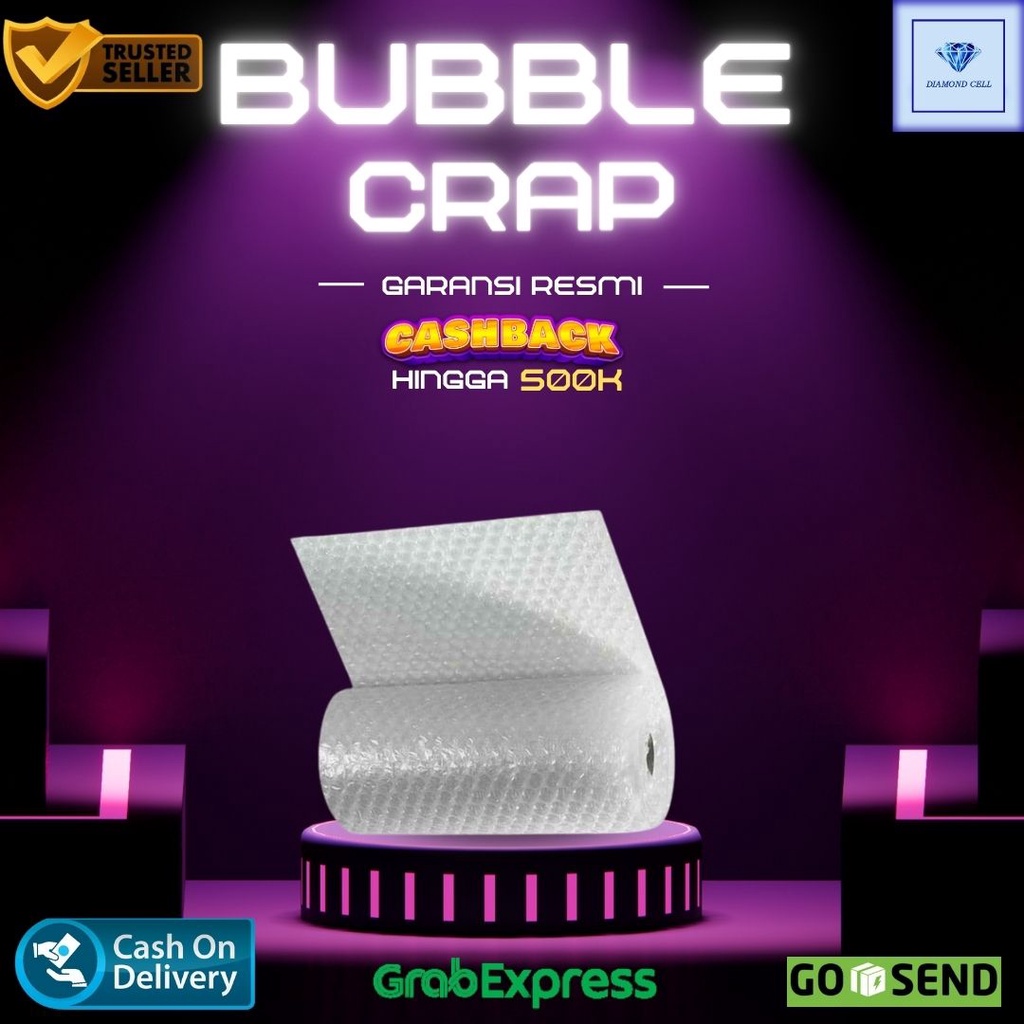 

(DIAMOND CELL) EXTRA BUBBLE WRAP HITAM PACKINGAN JD LEBIH TEBAL & AMAN