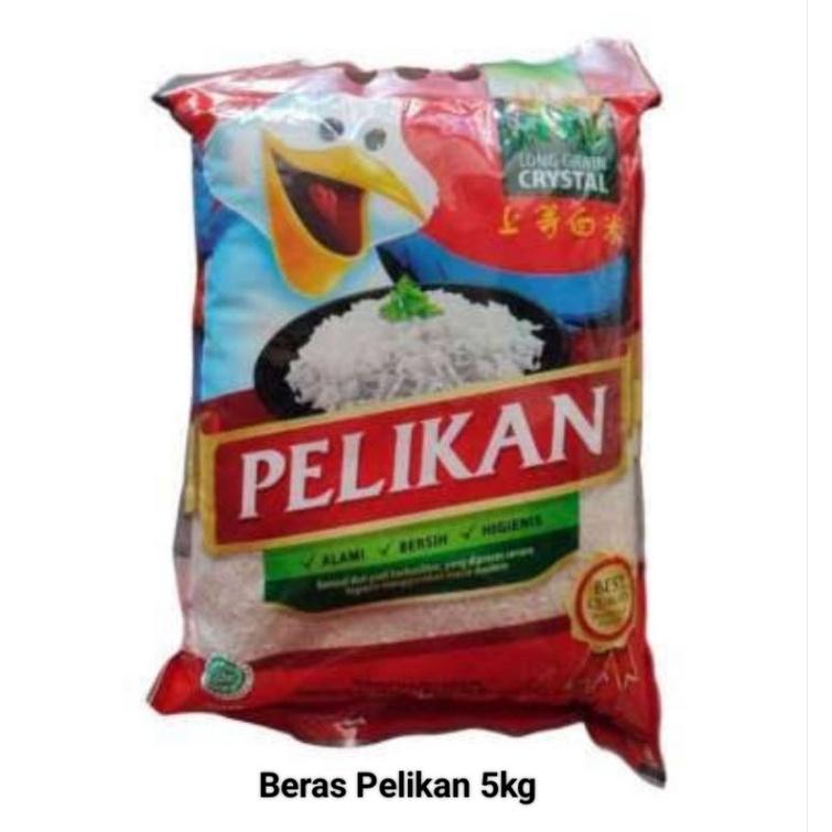 

Beras Pelikan Long Grain CRYSTAL Kemasan 5kg