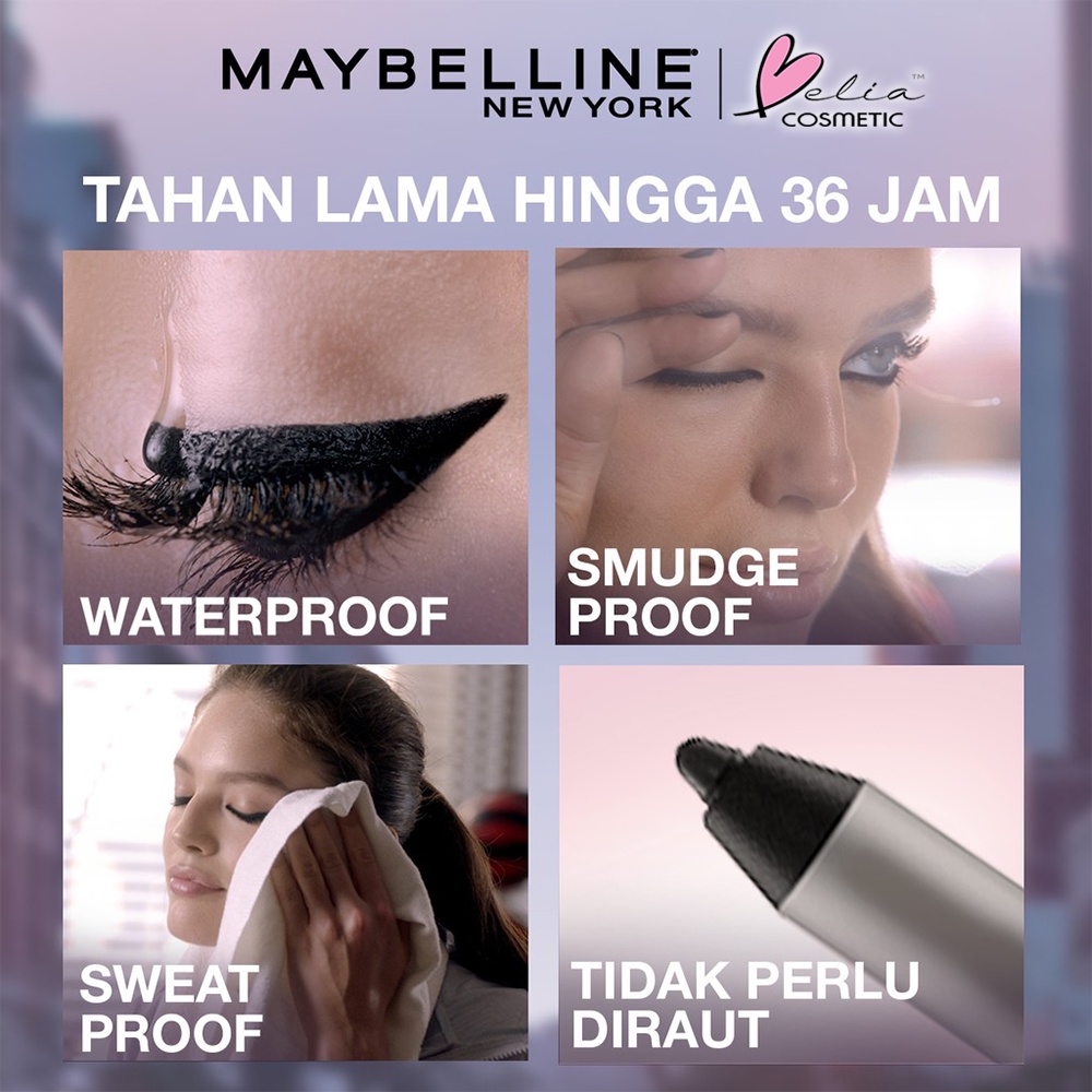 ❤ BELIA ❤ MAYBELLINE Line Tattoo Crayon Pen Linerl- Makeup Eyeliner Waterproof Tahan Air Long Lasting Black | Pensil Eyeliner