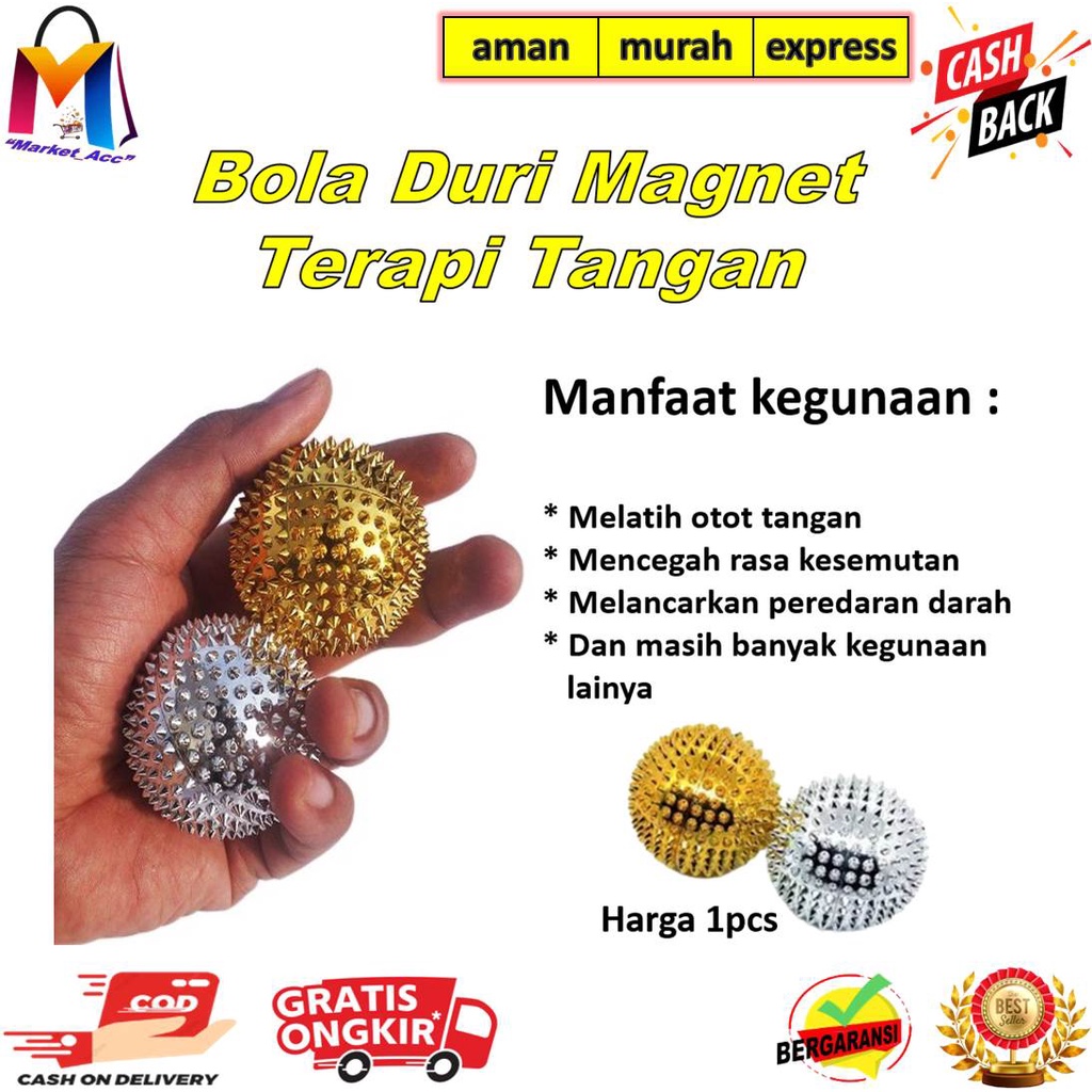 Bola Duri Alat Terapi Tangan - Bola Duri Refleksi Jari Telapak Tangan