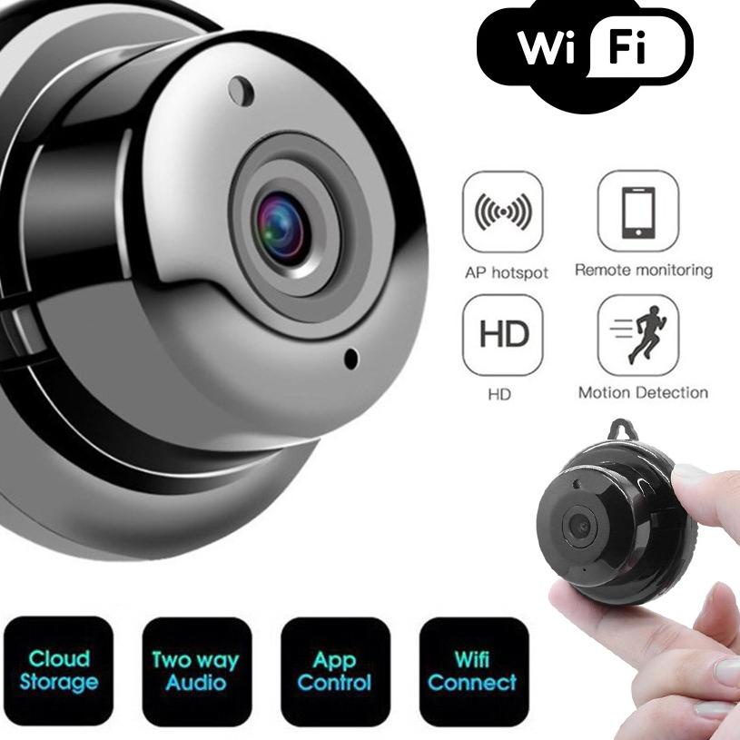 ☈ Wifi Smart Ip Cam Kamera CCTV Mini Night Vision - Cctv Baby Cam Wireless V380 Pro  720P - Cctv Min