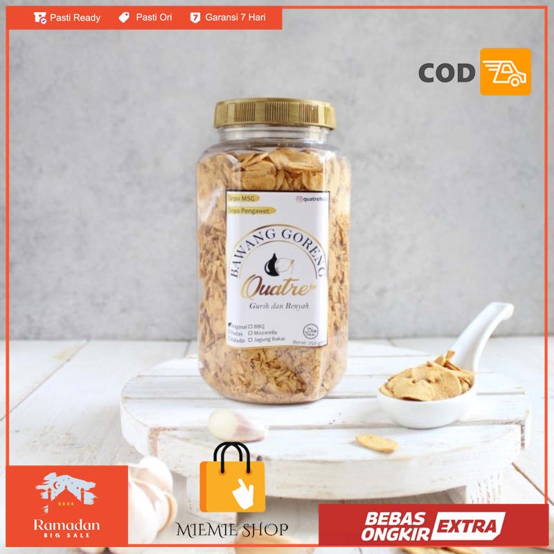 

Bawang Putih Goreng 250 gram - Iris