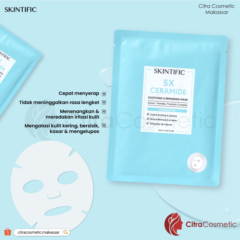 Skintific 5X Ceramide Soothing &amp; Repairing Mask Sheet mask 26 Ml