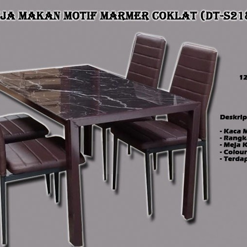 Meja Makan Kaca/ Meja Makan Minimalis