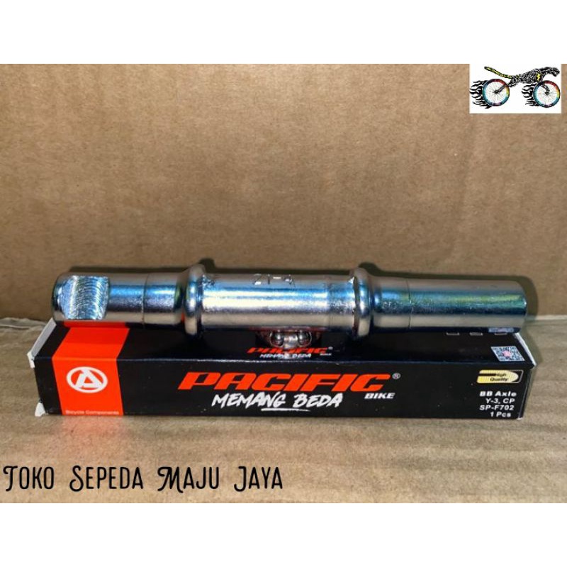 BB Axle Pacific as tengah As Keroncong kroncong bulat jengki ontel Onthel gir Crank BB panjang 140 m