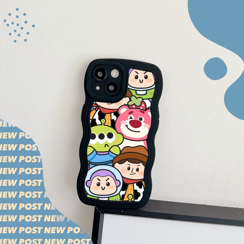 CUSTOM SOFTCASE SILIKON GELOMBANG WAVY CUSTOM GUMEL FOR OPPO A3S A15 A15S A16 A1K A5S A7 A31 A53 A96 F1S A9 A5 2020 A52 A37 A76 A36 A96 BC7339