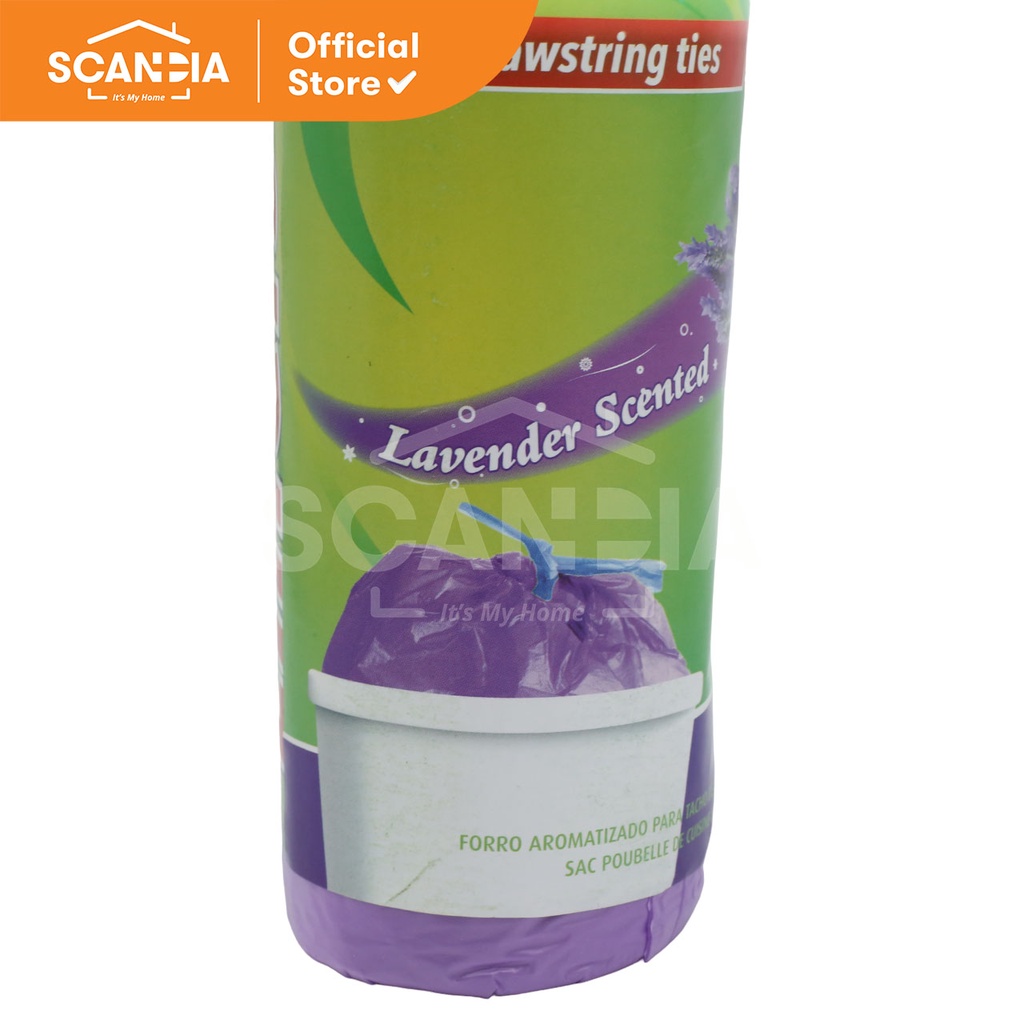 SCANDIA Kantong Sampah Bin Liners Scented 20 Pcs (BC0201) - Lavender