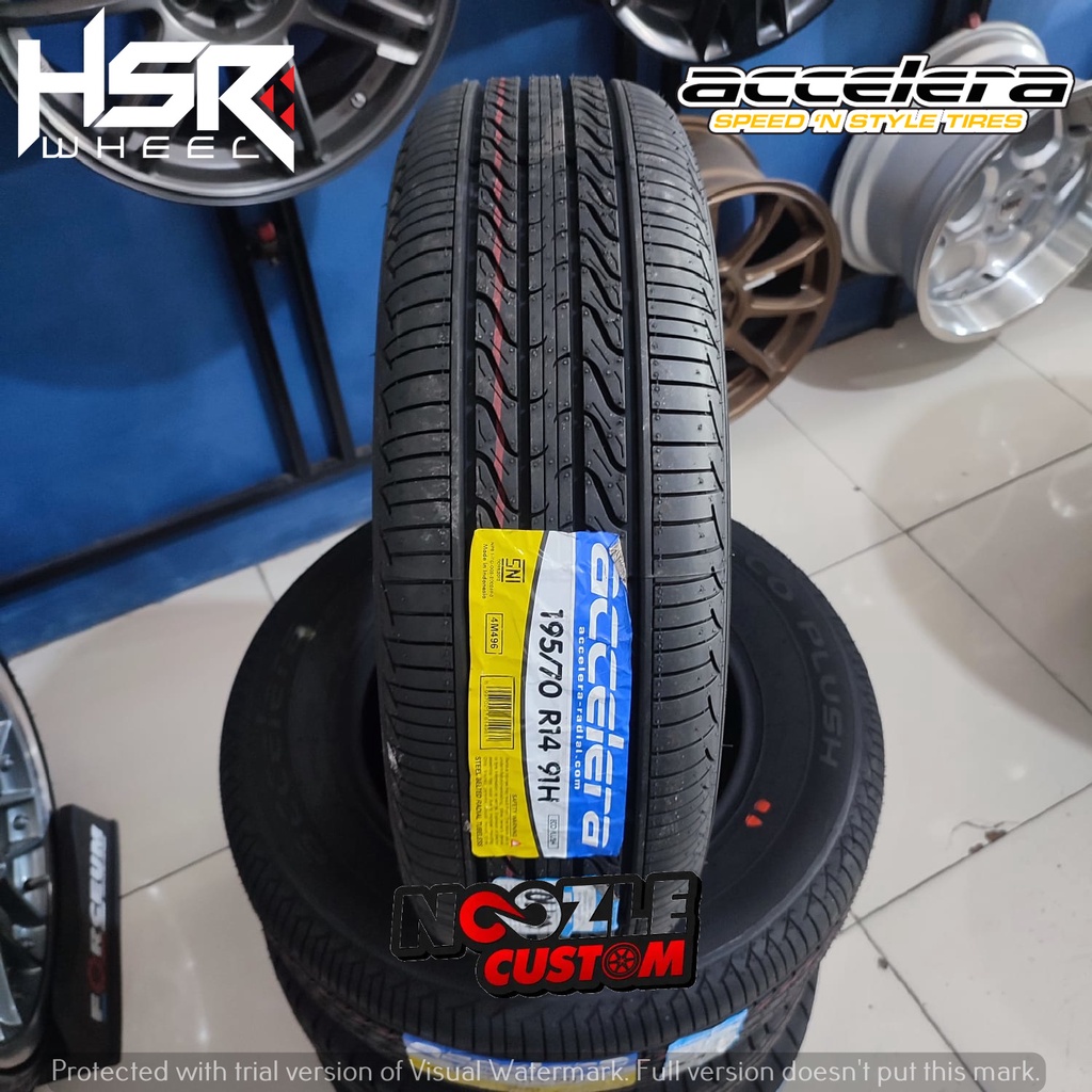 Ban Velg Mobil Standar Ring 14 Tubelles Accelera Eco Plush Ukuran 195/70 R14 Murah Wilayah Madiun Ja