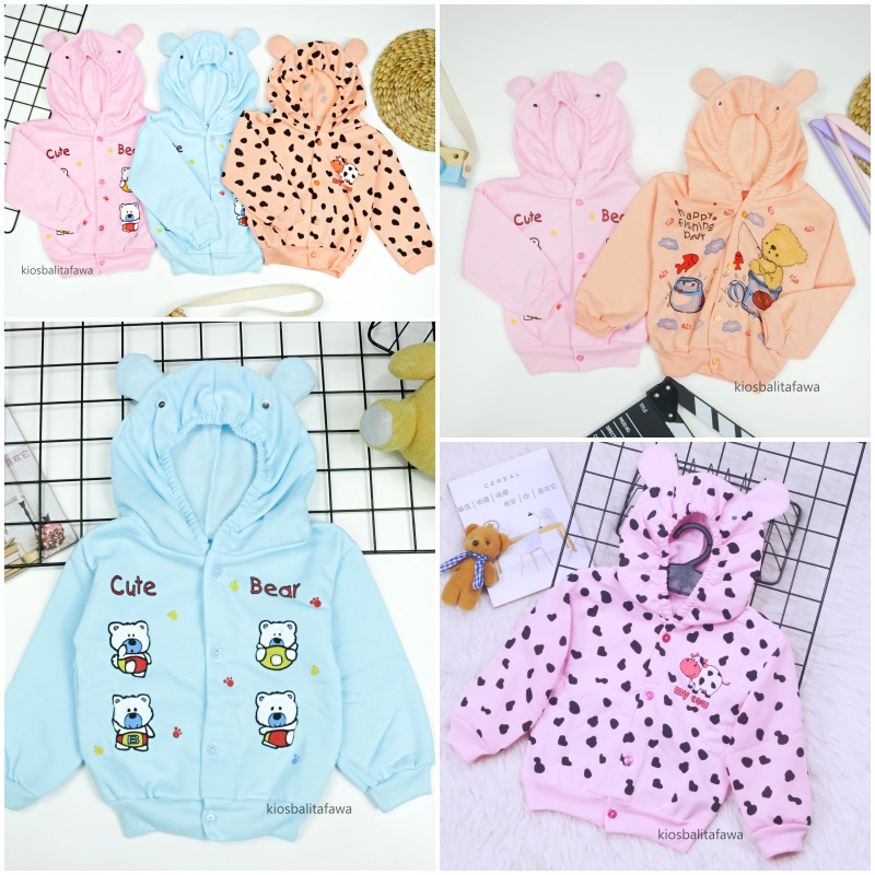 Jaket Baby Jolly uk 0-12 Bulan / Jacket Tebal HIGH QUALITY Bayi Laki Anak Perempuan Lengan Panjang