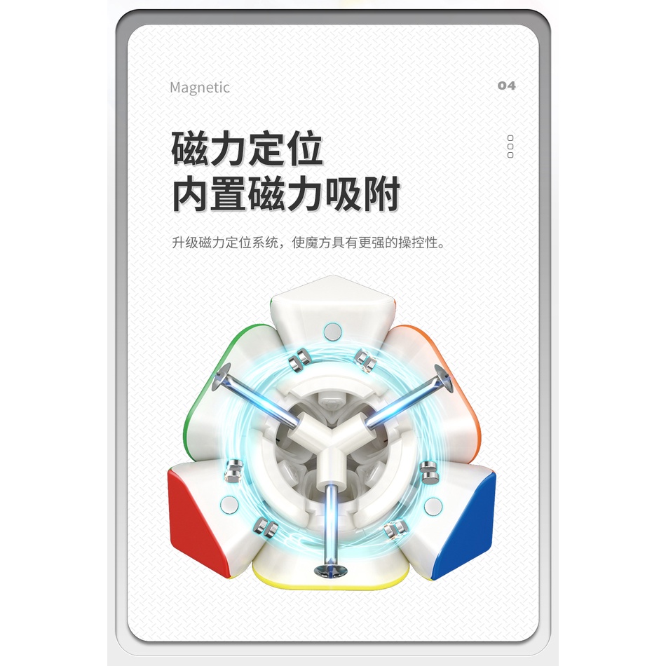 Rubik Skewb RSM MAGNET Meilong Moyu Stickerless Magnetic Original 3x3