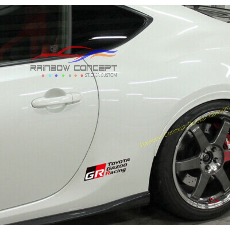 Grosir promo stiker mobil toyota gazoo racing keren Termurah