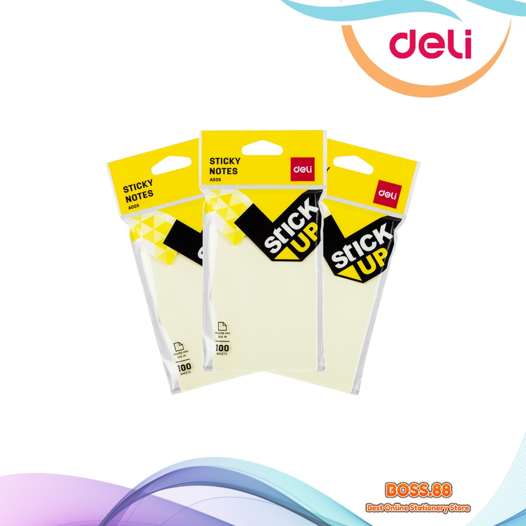 

STICK NOTE / NOTES TEMPEL DELI YELLOW 76 X 126 A00552