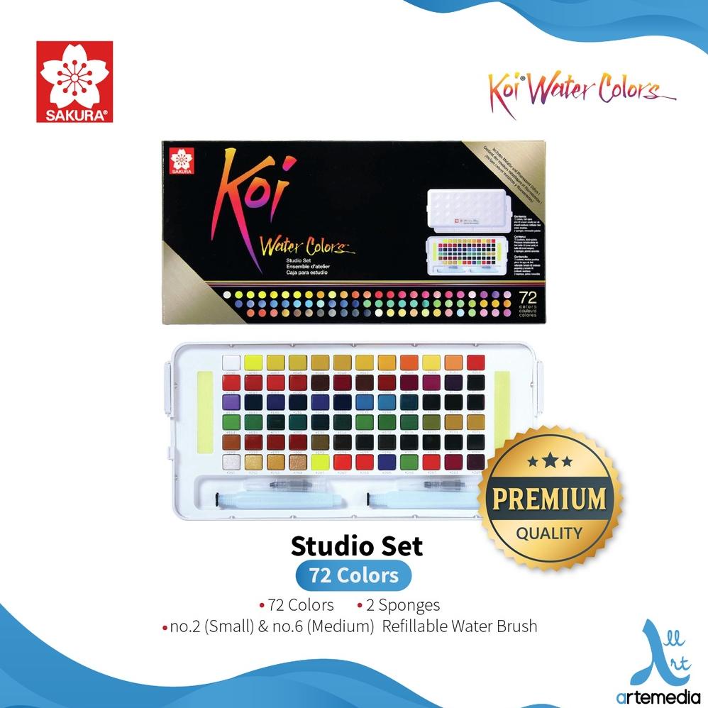 

Cat Air Sakura Koi Watercolor 72 Studio Set Sketch Box