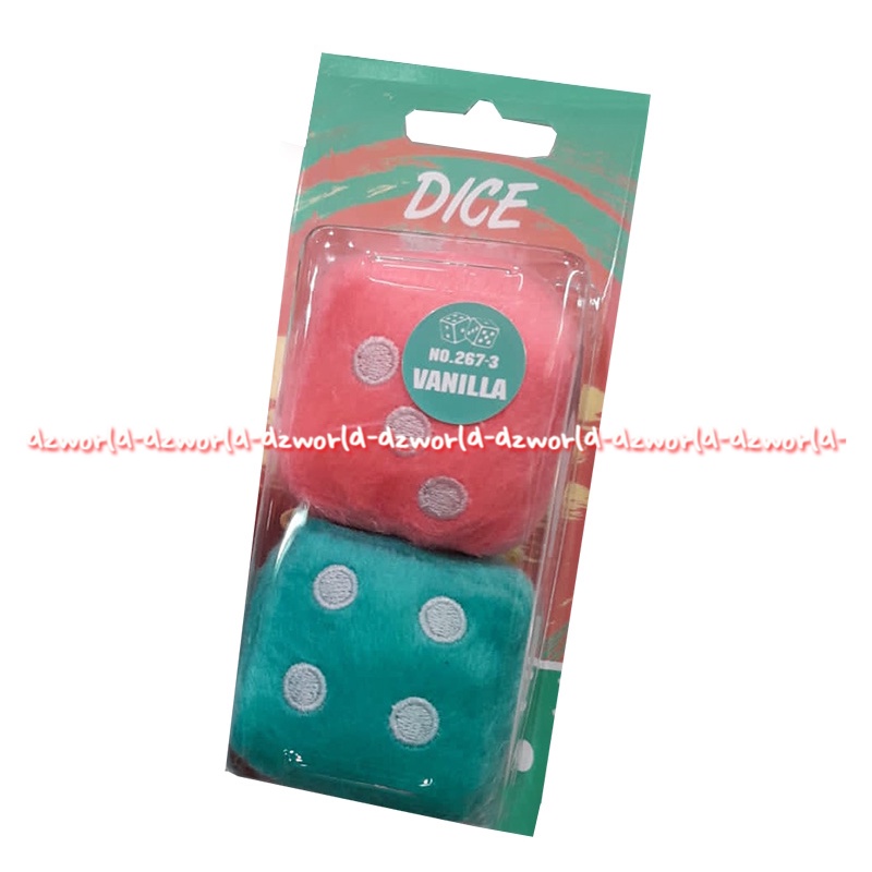 Flamingo Dadu Gantungan Mobil Hiasan Dice Air Freshener Pengharum Mobil Warna Pink Tosca Hiasan Gantungan Mobil Model Dadu Dice Toska 2warna