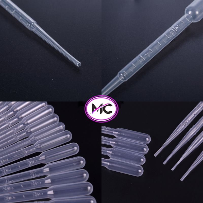 Pipet plastik Takar Kultur Artemia 3ml Juga Untuk Campuran Ukuran Dosis Pelet Ikan Cupang Guppy