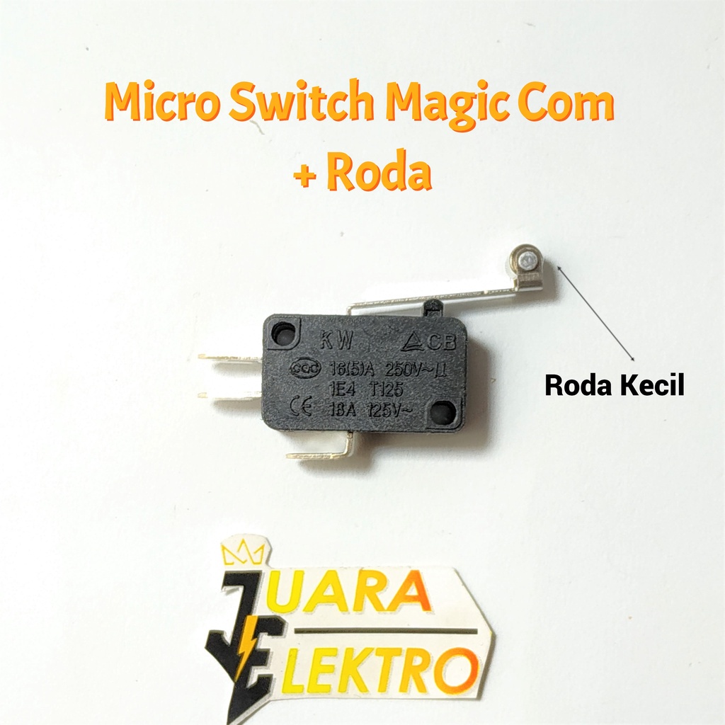 Micro Switch Magic Com + Roda | Mikro Switch Dengan Roda Kecil