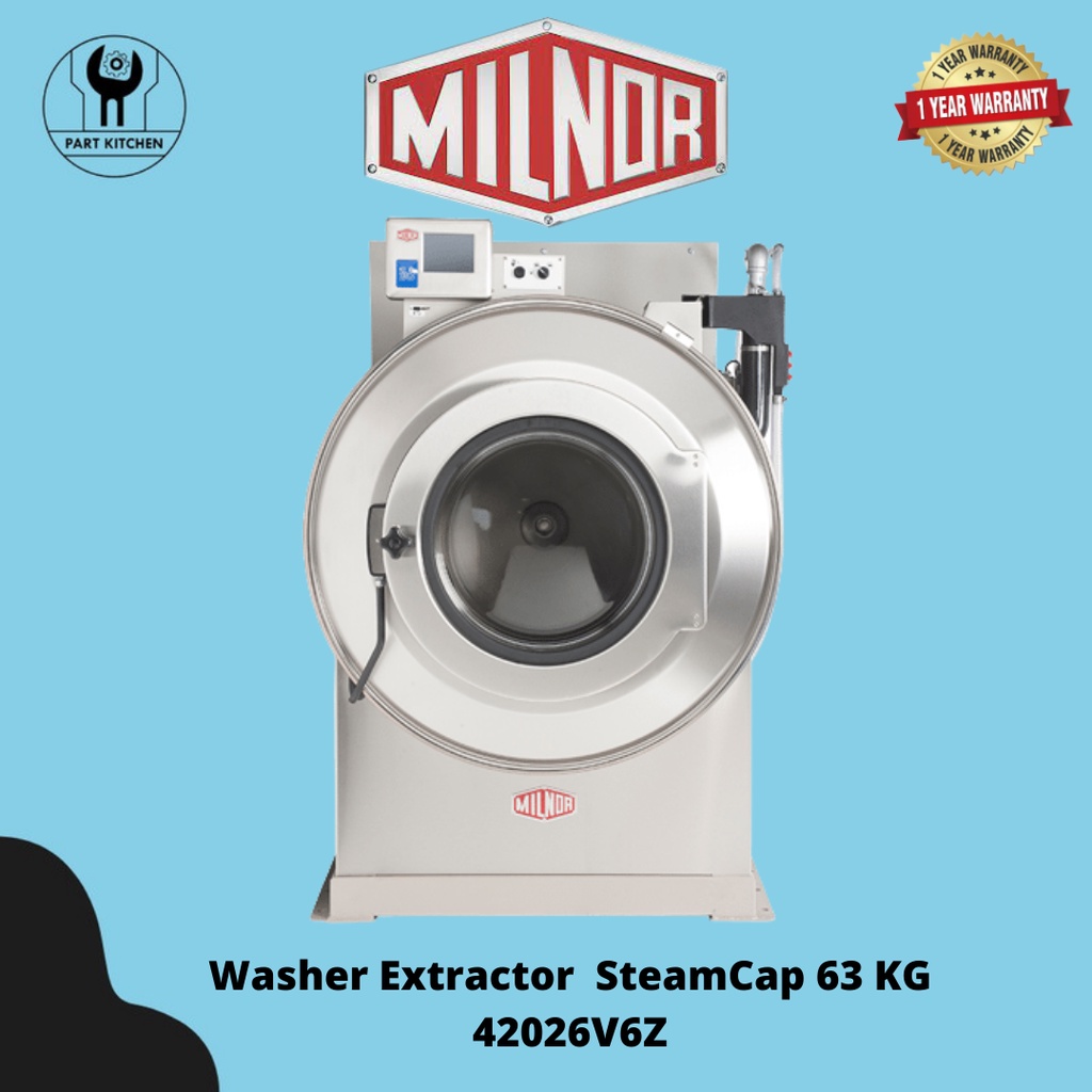 Milnor Mesin Cuci 63 Kg Heavy Duty, Washer Extractor Steam