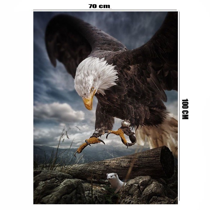 Poster jumbo uk 70 x 100 bahan albatros motiv elang cengkram