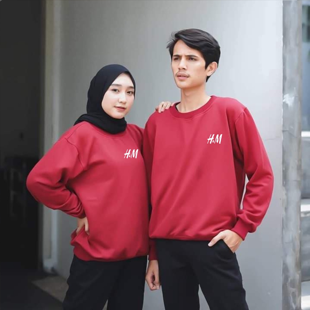 baju lengan panjang COUPLE hm / kaos distro trendy keren dan kekinian / kaos fashion