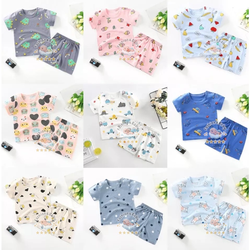 Stelan Anak Premium 0-2th bahan Catton Soft