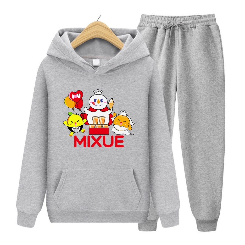 FenishaStore MIXUE ICE CREAM Sweater Hoodie Atasan Dan Setelan Anak Usia 4-13+ Tahun Bisa Bayar Ditempat COD